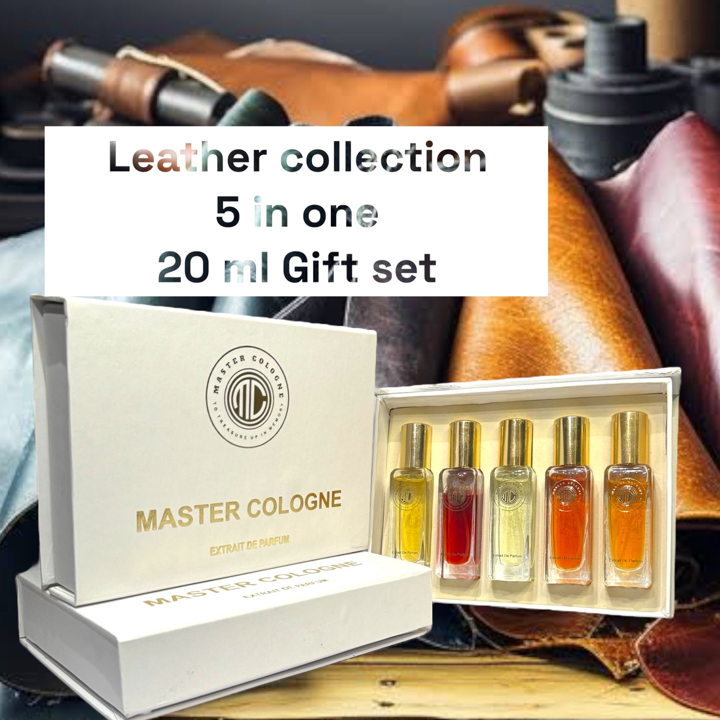 Leather Collection Unisex Gift Set